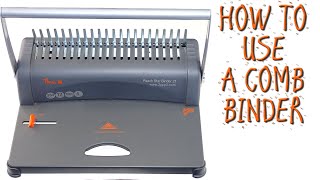 SPIRAL COMB BINDING  HOW TO USE A BINDING MACHINE  PEACH STAR BINDER 21 [upl. by Irianat818]