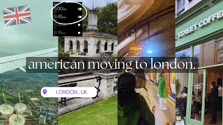 american moving to london 🇬🇧🇺🇸  masters abroad 📚 sightseeing 🚝 blank street 🍵 kensington gardens [upl. by Aseram]