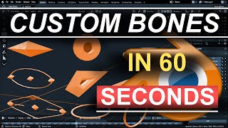 Blender 28 Custom Bone Shapes In 60 Seconds [upl. by Leahcimal]