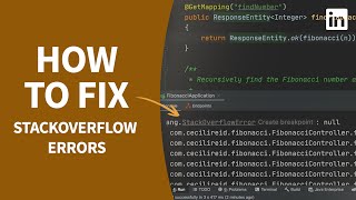 Java Tutorial  Fixing StackOverflow Errors [upl. by Ahsets]