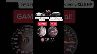 Nissan R35 GTR 2150 HP vs VW Golf 2 MK2 1226 HP acceleration [upl. by Rosenthal468]