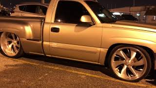 chevy silverado single cab on billets lq9 231242 cam idle black widow exhaust widowmaker muffler [upl. by Watkin439]