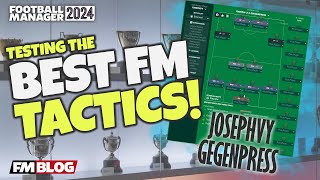 FM24 Tactics  JosephVY 4222 GegenPress  The Best Tactics of Football Manager 2024 [upl. by Enortna520]