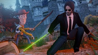 Keanu Reeves VS Woody The Nword Apocalypse [upl. by Athena]