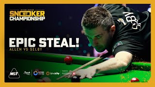 EPIC STEAL FROM 167 ATTEMPT  Selby vs Allen  Riyadh Season Snooker Championship 2024 [upl. by Brandenburg]