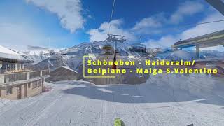 🇮🇹 Skiing in Schöneben  Haideralm  Belpiano  Malga SValentino [upl. by Etaner]