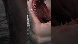 Great White Shark Demonstrates Incredible Jaws [upl. by Ydnal]