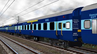 Surat  Mumbai Central Flying Ranee Superfast Express  MSTS Open Rails Journey Part 1 [upl. by Sillsby]