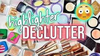 INTENSE Highlighter Declutter 2023  55 GONE🙈 [upl. by Linus49]