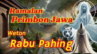 Ramalan Primbon Jawa Weton Rabu Pahing [upl. by Izy]