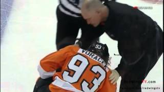 Jakub Voracek Gets Kronwalled 030612 [upl. by Cathi]