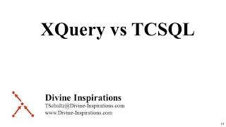 XQuery vs TCSQL [upl. by Anilem205]