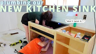 Ep 9 We plumbed our kitchen sink with no prior experience [upl. by Simonsen]