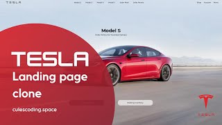 Build a Tesla Landing Page Clone with HTML CSS amp JAVASCRIPT  Full page animations with FullpageJS [upl. by Zohar]