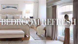 STUNNING BEDROOM TRANSFORMATION  MASTER BEDROOM REFRESH  DECORATE WITH ME [upl. by Charley]