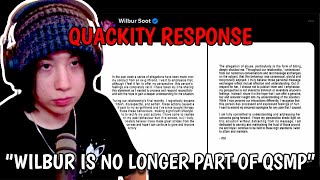 Quackity Response on Wilbursoot Allegation amp Quackity Studio Statement [upl. by Nosyerg]