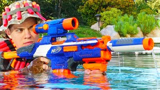 Nerf War Million Subscribers Battle 4 [upl. by Aihtyc]