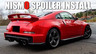 How To Install an OEM 350z Nismo V3 Spoiler [upl. by Nawad]