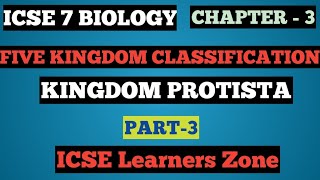 ICSE class 7 biology Kingdom Classification  Kingdom Protista  Part3 [upl. by Shari]