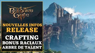 Baldurs Gate 3  News FR  Crafting  Arbre de compétence  Bonus raciaux  Ils y ont joué [upl. by Banna651]