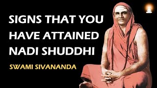 How to feel that one has attained NADI SHUDDHI Purification of the Nerves   Swami Sivananda [upl. by Attej673]