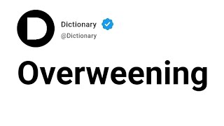 Overweening Meaning In English [upl. by Atiuqad]