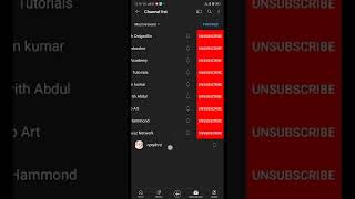 How to unsubscribe YouTube channel [upl. by Leilah451]