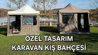 KARAVAN KIŞ BAHÇESİ gazebo çadır [upl. by Maryly242]