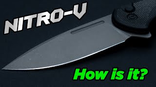 Let’s Talk NitroV Blade Steel  Out of Box Sharpness Cut Test [upl. by Yromas761]