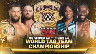 Judgment Day vs New Day for the World Tag Team Championship  WWE Raw 160924 [upl. by Lorimer648]