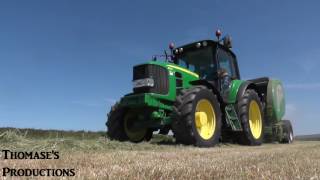 Baling Silage with John Deere 6530 Premium amp Mchale V660 [upl. by Nnaihs]