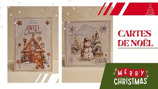 🎄 DIY cartes de Noël facile action diyacrafts [upl. by Ylil]