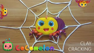 cocomelon itsy bitsy spider clay cracking 코코멜론 거미 점토 부수기 [upl. by Marchak397]