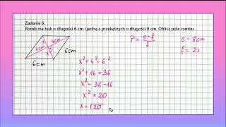TWIERDZENIE PITAGORASA jak obliczyć boki trójkąta 6 zadania dla klasy VII i VIII [upl. by Orlan]