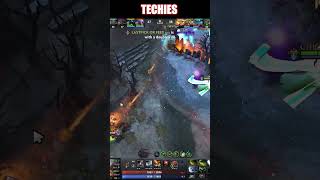 Techies is Broken🔥Instant 1800 Golds in 32 Second dota2 shorts Rampage [upl. by Cobby]