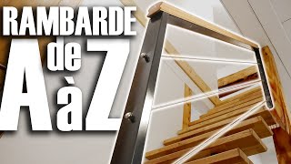 Fabriquer une Rambarde dEscalier  Metal et Bois DIY  ⓇⒷ [upl. by Dupin891]