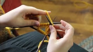 How to Knit on DoublePoints  Knitting Tips [upl. by Nod]