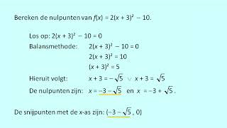 Snijpunten van parabolen met coordinaatassen berekenen [upl. by Anid]