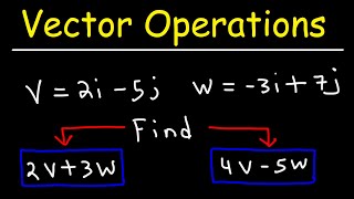 Vector Operations  Adding and Subtracting Vectors [upl. by Towbin]