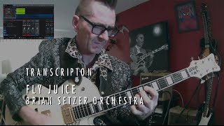 Brian Setzer Orchestra Fly Juice Transcription [upl. by Ayikin452]