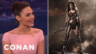 Gal Gadot Has No Time For Online Haters  CONAN on TBS [upl. by Nemraciram]