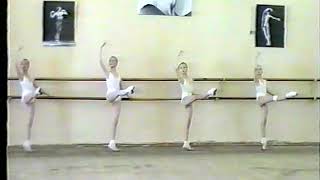 Vaganova ballet academy grade 3 ballet exam 1993  adagio at the barre [upl. by Asiela]