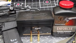 300 Blackout with 125 gr Speer TNT bullets and Enforcer powder [upl. by Hainahpez]