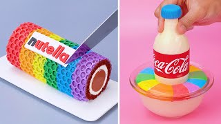 Top 10 Beautiful Cake Decorating Ideas For Family  Perfect Rainbow Cake Tutorials [upl. by Jamison]