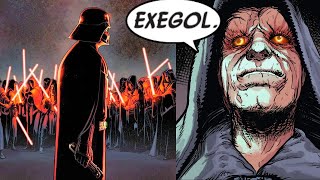 SITH ACOLYTES ATTACK DARTH VADER ON EXEGOLCANON  Star Wars Comics Explained [upl. by Lanta]