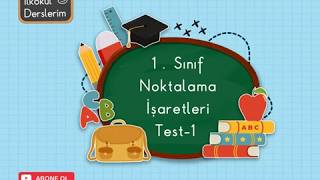 1 Sınıf Noktalama İşaretleri Test1 [upl. by Lavine]