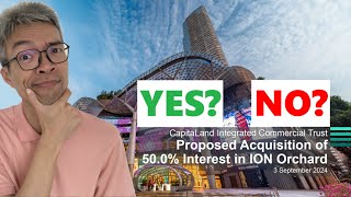 Subscribe CapitaLand Integrated Commercial Trust CICT reit at 2 for Ion Orchard [upl. by Aenea]