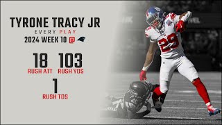 Tyrone Tracy Jr Week 10 Replay Every Run  Carolina Panthers [upl. by Onailerua]