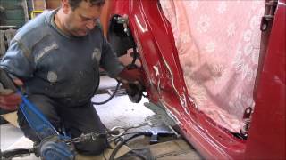 Toyota The body side repair Ремонт бока [upl. by Hasen]