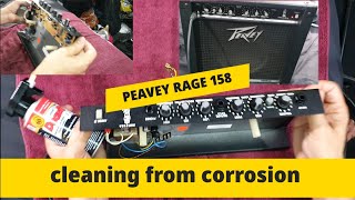 Peavey rage 158 1 cleaning from corrosion 2 soundcheck beautiful amp sound [upl. by Kellina608]